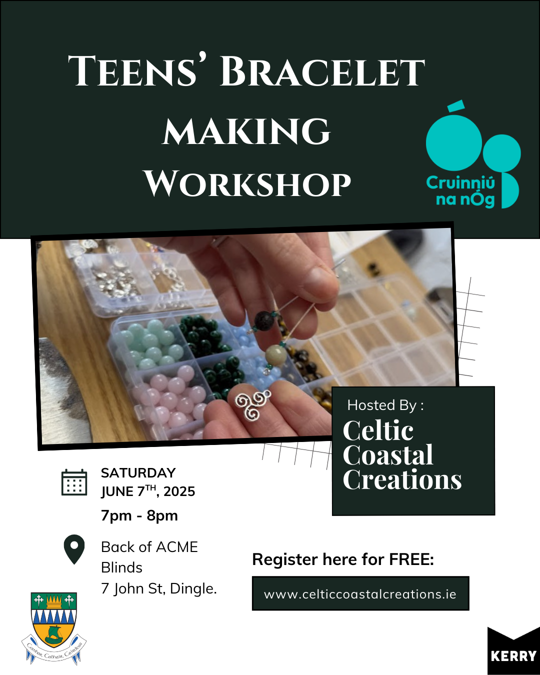 Teens Bracelet Making Workshop – Cruinniú na nÓg 2025